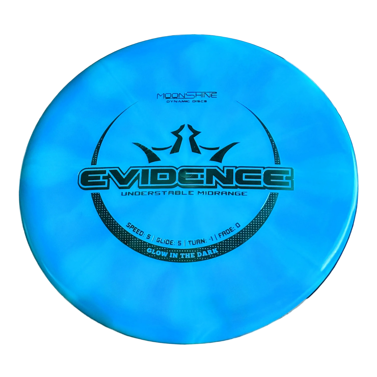Evidence in Lucid Burst Moonshine Glow Plastic