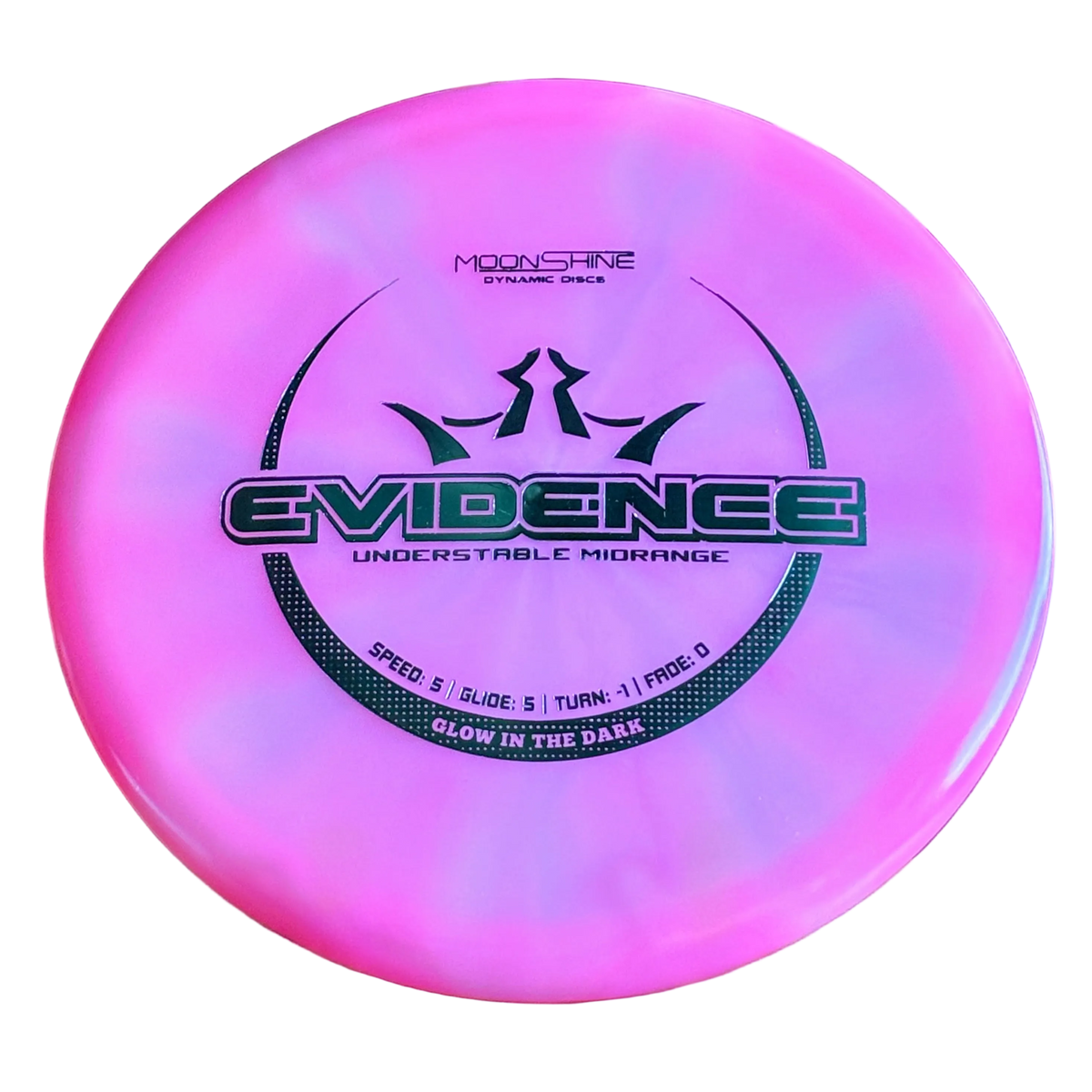 Evidence in Lucid Burst Moonshine Glow Plastic