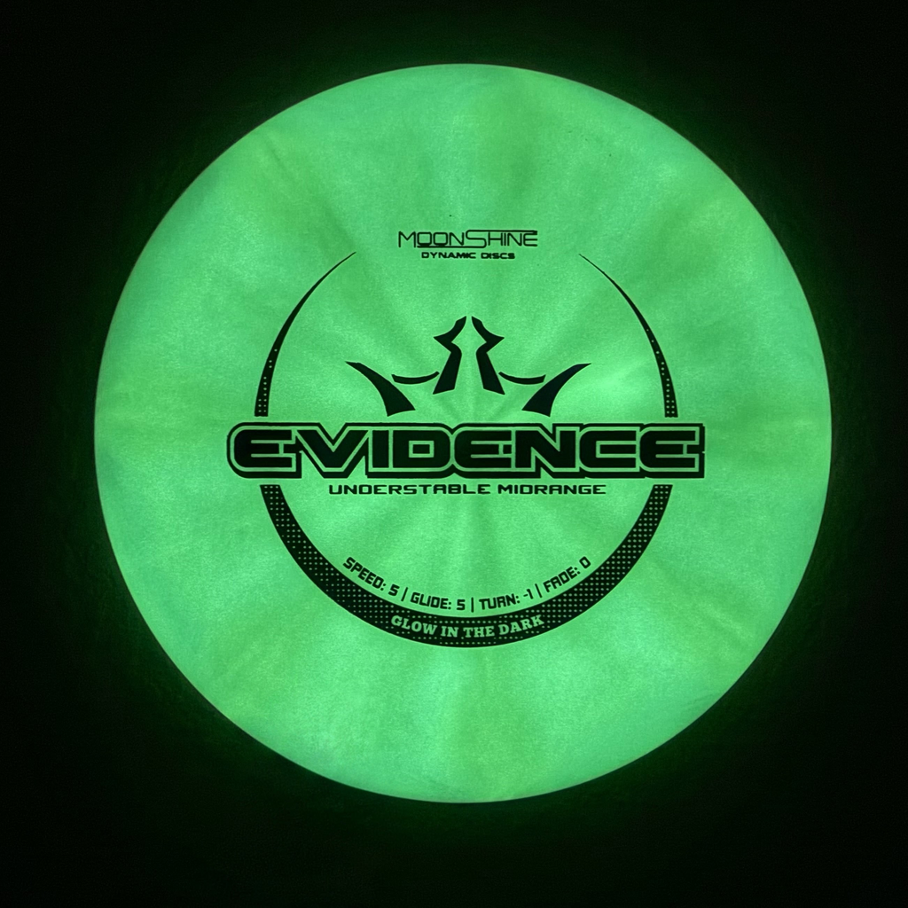 Evidence in Lucid Burst Moonshine Glow Plastic