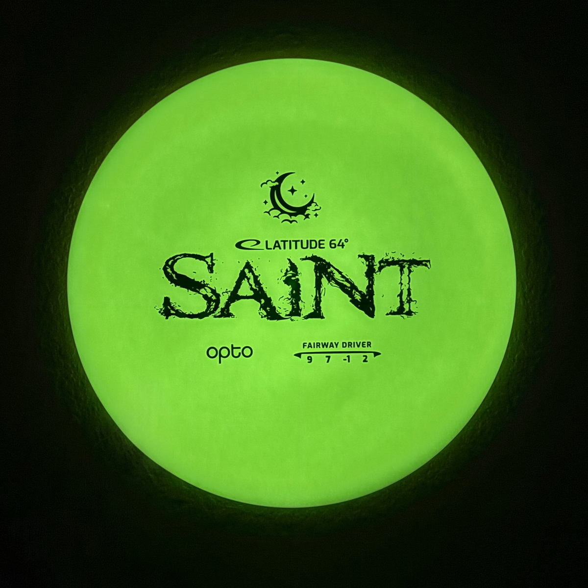Saint in Opto Moonshine Glow Plastic