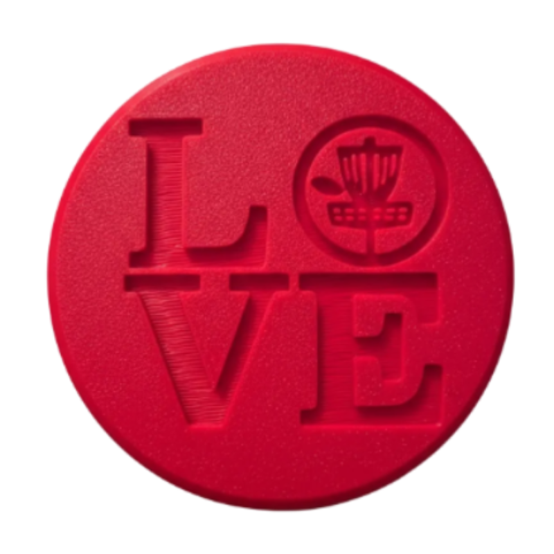 LOVE 3D printed mini disc
