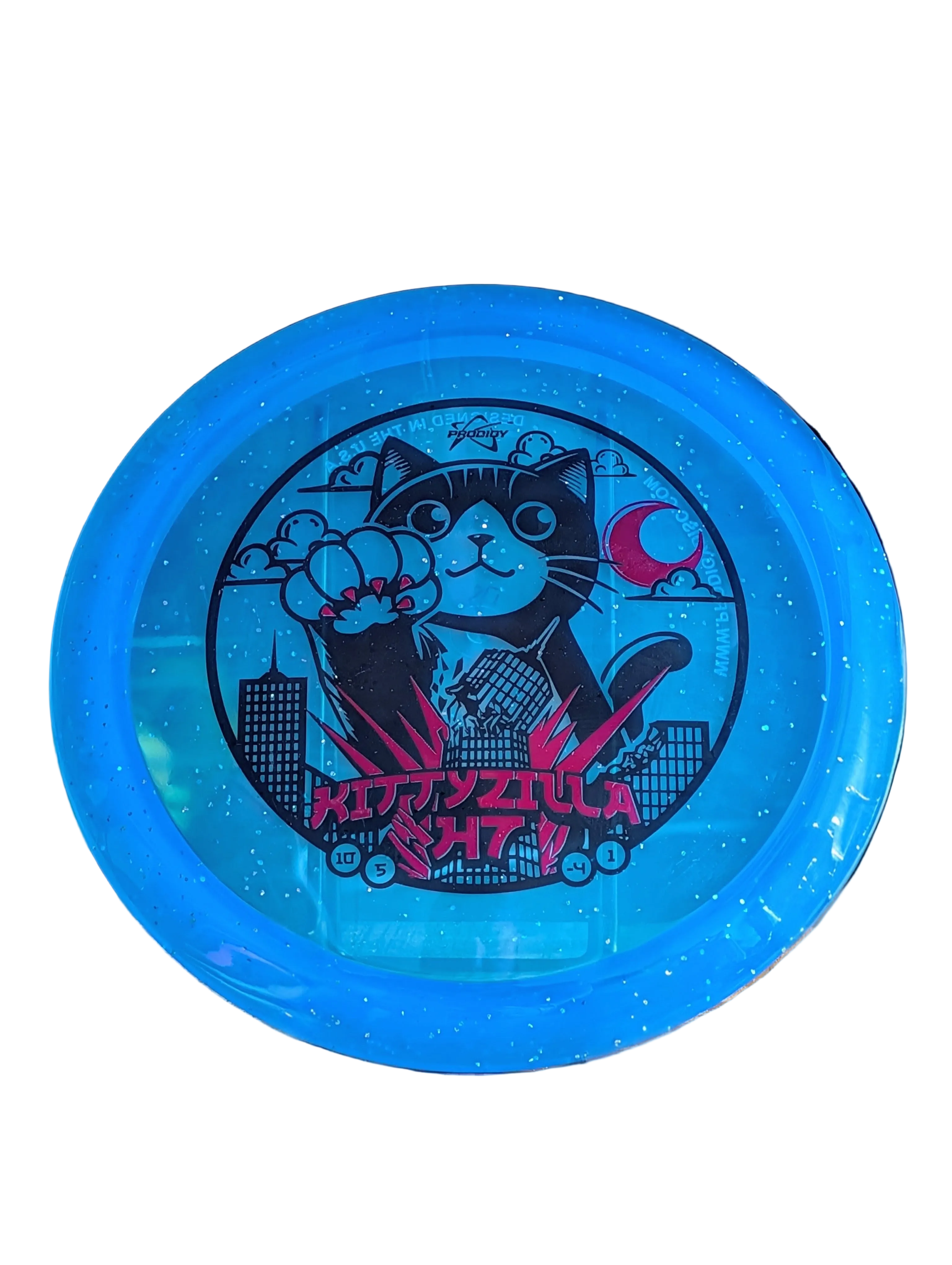 H7 750 Glimmer Plastic - Kittyzilla Returns Stamp