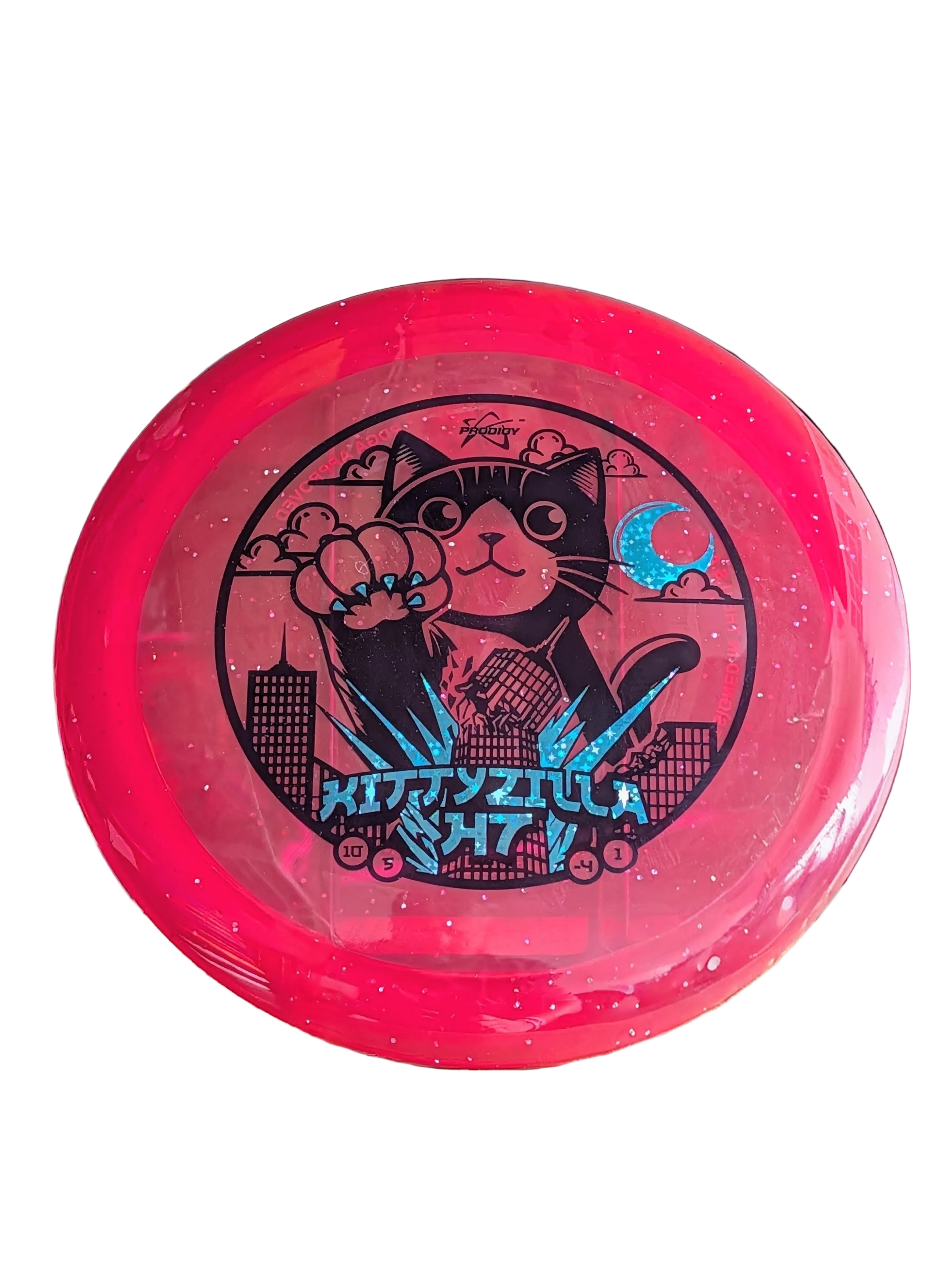 H7 750 Glimmer Plastic - Kittyzilla Returns Stamp