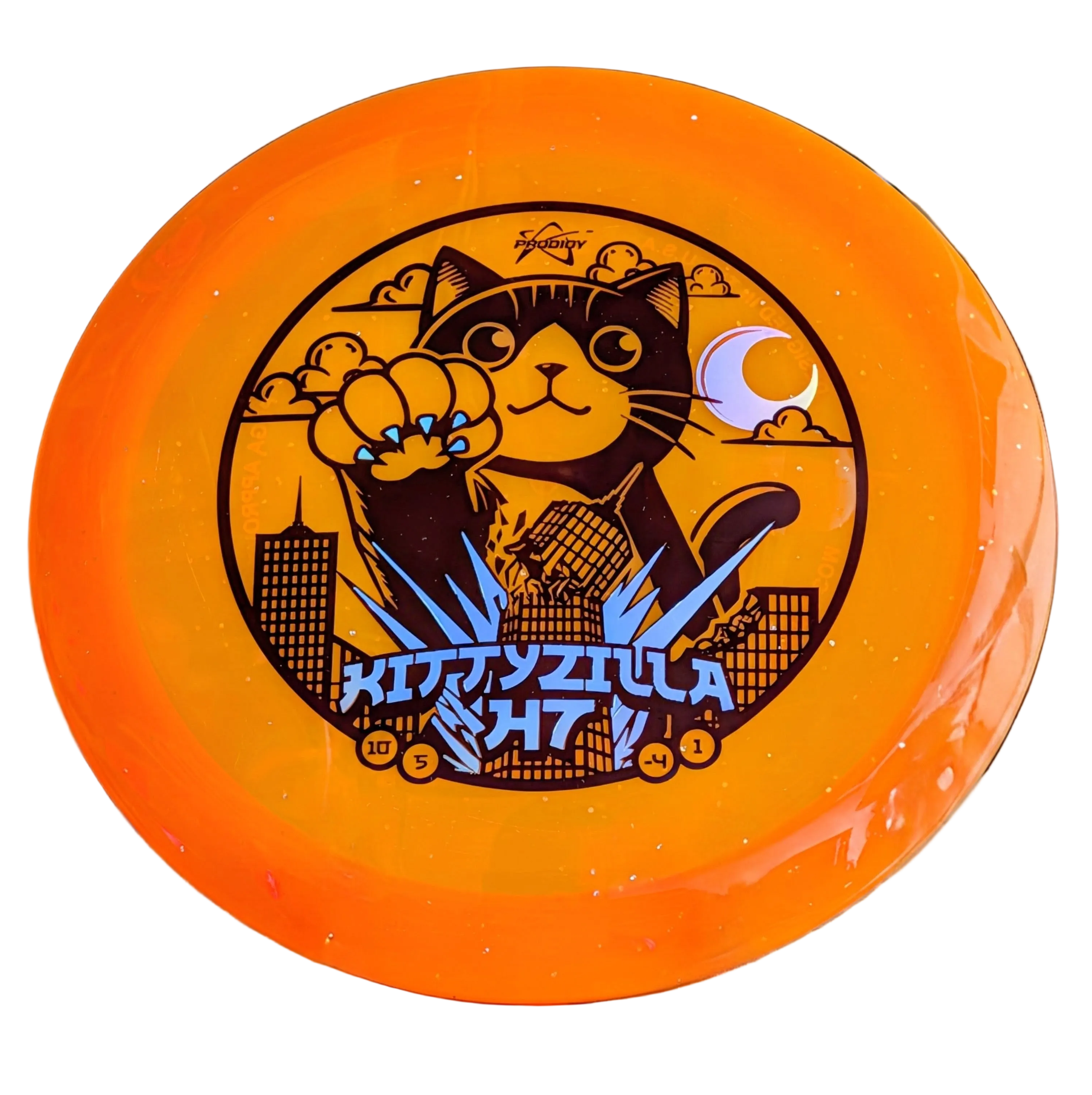 H7 750 Glimmer Plastic - Kittyzilla Returns Stamp